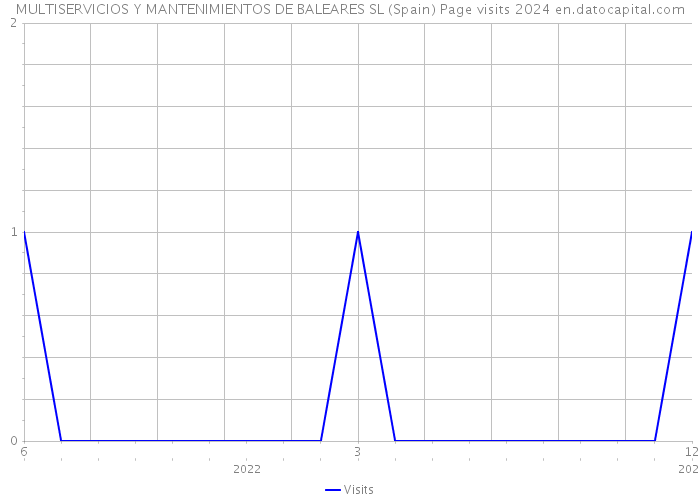 MULTISERVICIOS Y MANTENIMIENTOS DE BALEARES SL (Spain) Page visits 2024 