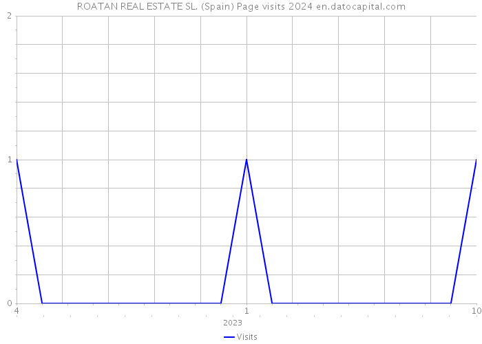 ROATAN REAL ESTATE SL. (Spain) Page visits 2024 