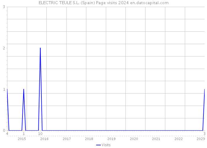 ELECTRIC TEULE S.L. (Spain) Page visits 2024 