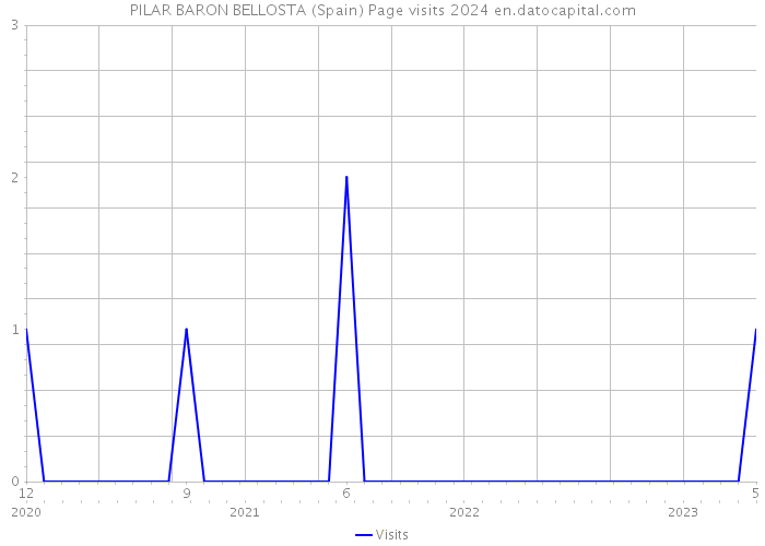 PILAR BARON BELLOSTA (Spain) Page visits 2024 