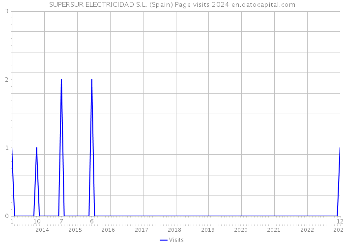 SUPERSUR ELECTRICIDAD S.L. (Spain) Page visits 2024 