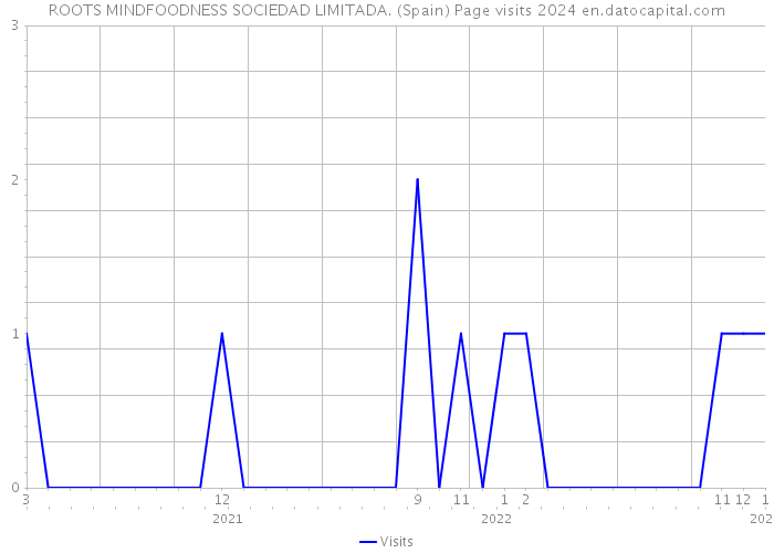 ROOTS MINDFOODNESS SOCIEDAD LIMITADA. (Spain) Page visits 2024 