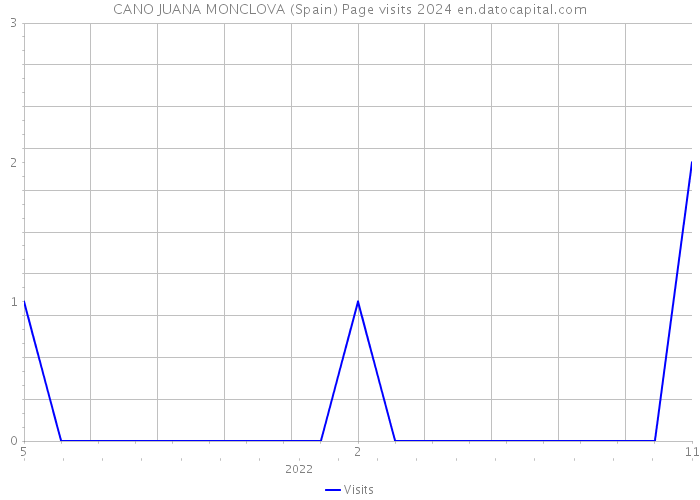 CANO JUANA MONCLOVA (Spain) Page visits 2024 