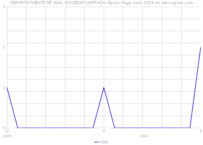 DEPORTE FUENTE DE VIDA, SOCIEDAD LIMITADA (Spain) Page visits 2024 