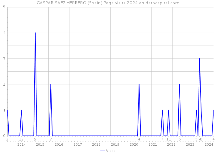 GASPAR SAEZ HERRERO (Spain) Page visits 2024 