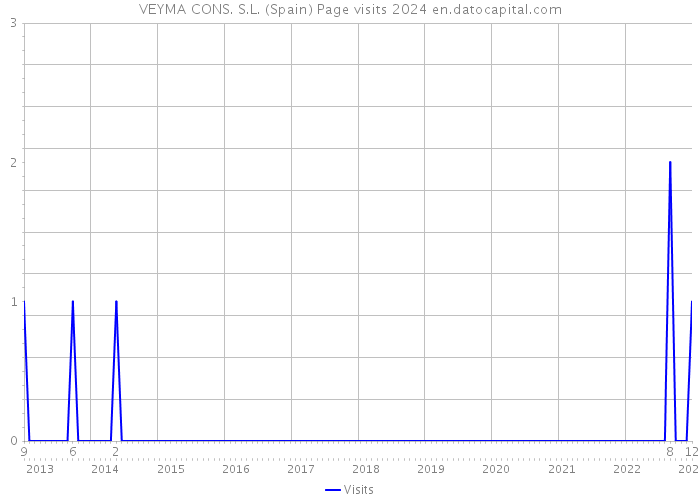 VEYMA CONS. S.L. (Spain) Page visits 2024 