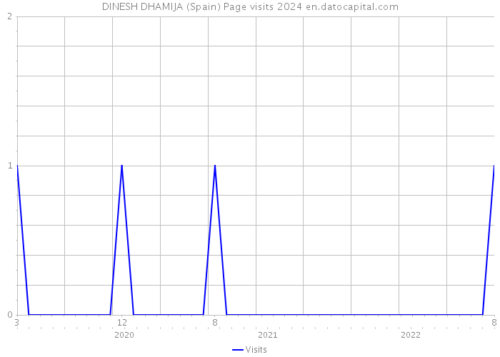 DINESH DHAMIJA (Spain) Page visits 2024 