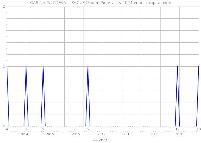 CARINA PUIGDEVALL BAGUE (Spain) Page visits 2024 