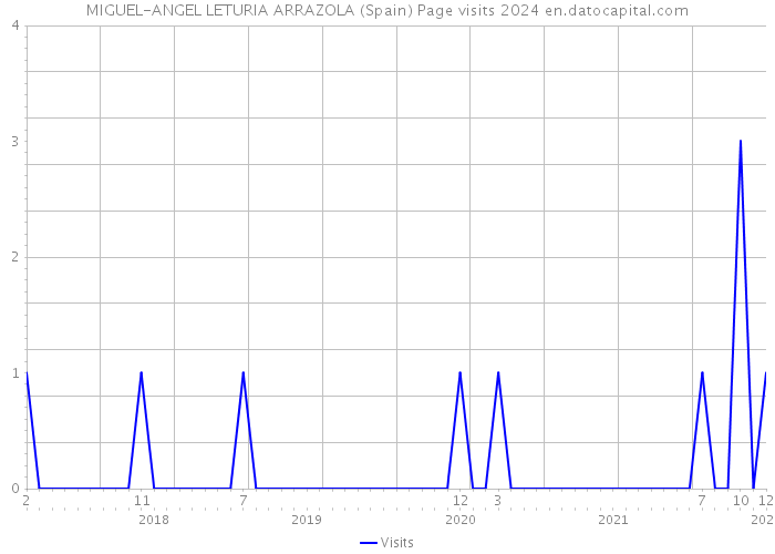 MIGUEL-ANGEL LETURIA ARRAZOLA (Spain) Page visits 2024 