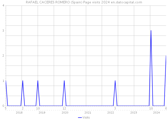RAFAEL CACERES ROMERO (Spain) Page visits 2024 