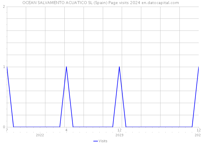 OCEAN SALVAMENTO ACUATICO SL (Spain) Page visits 2024 