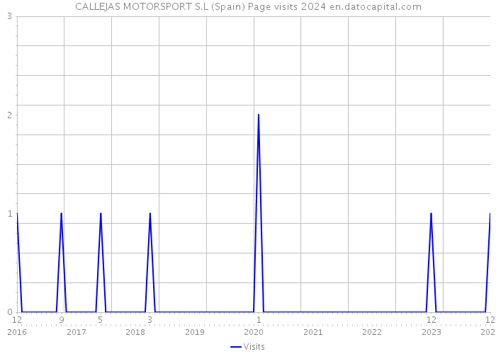 CALLEJAS MOTORSPORT S.L (Spain) Page visits 2024 