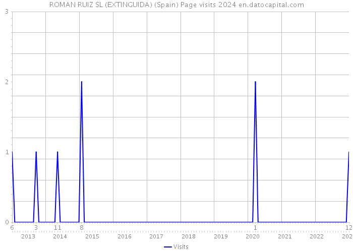ROMAN RUIZ SL (EXTINGUIDA) (Spain) Page visits 2024 