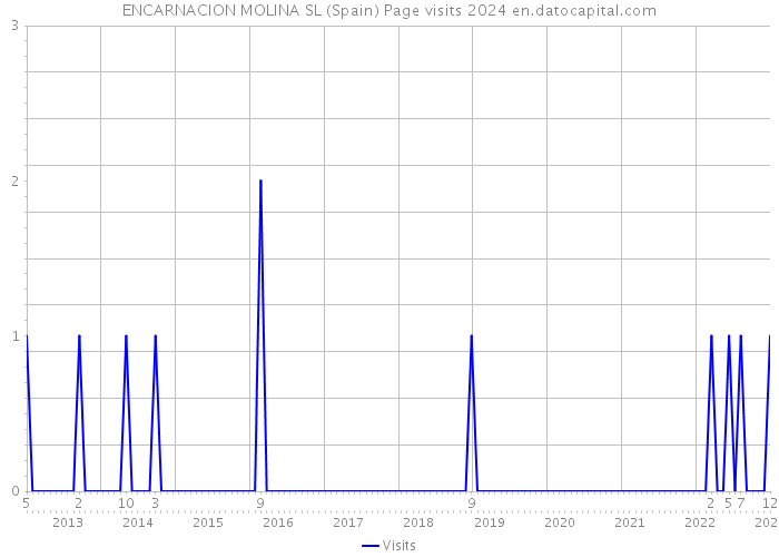 ENCARNACION MOLINA SL (Spain) Page visits 2024 