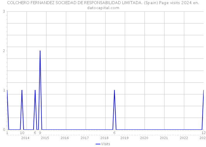 COLCHERO FERNANDEZ SOCIEDAD DE RESPONSABILIDAD LIMITADA. (Spain) Page visits 2024 