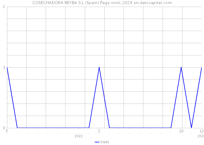 COSECHADORA BEYBA S.L (Spain) Page visits 2024 