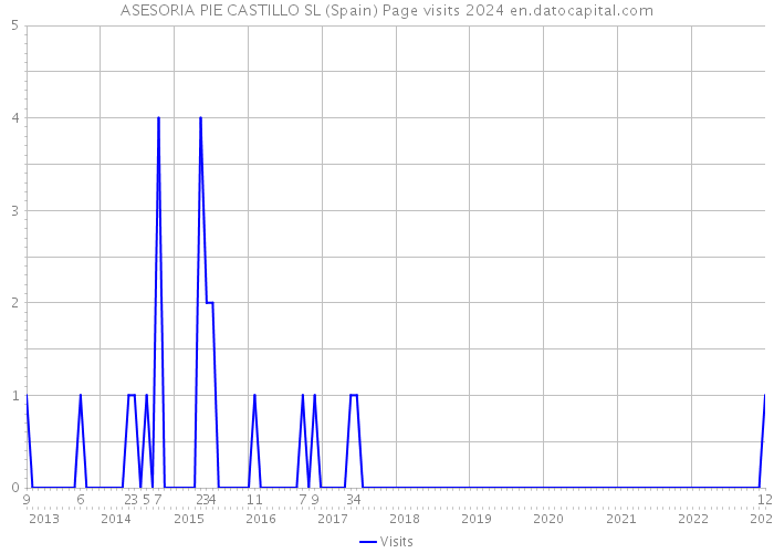 ASESORIA PIE CASTILLO SL (Spain) Page visits 2024 