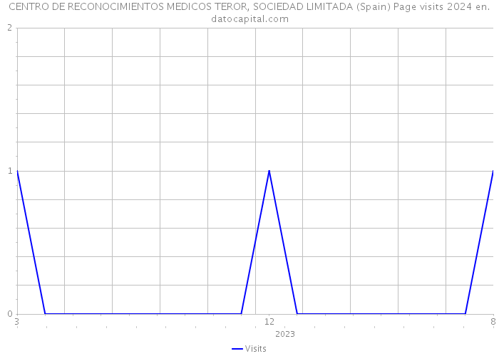 CENTRO DE RECONOCIMIENTOS MEDICOS TEROR, SOCIEDAD LIMITADA (Spain) Page visits 2024 