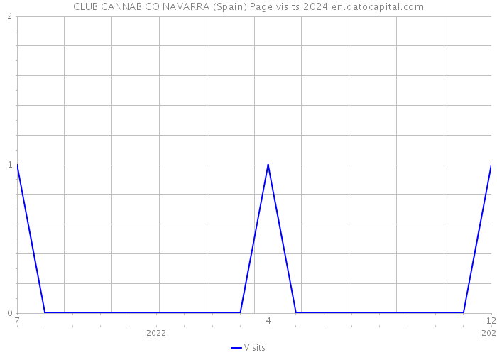 CLUB CANNABICO NAVARRA (Spain) Page visits 2024 