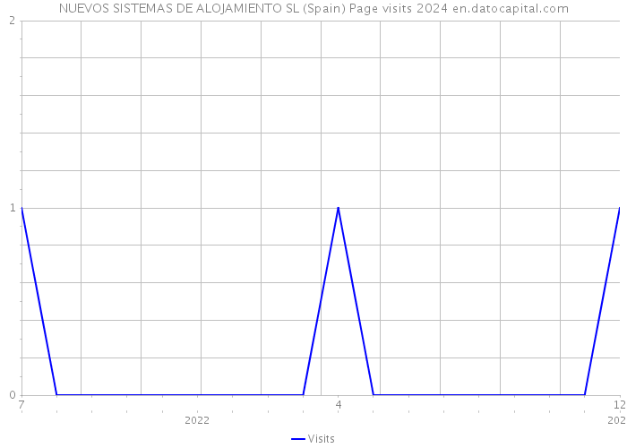 NUEVOS SISTEMAS DE ALOJAMIENTO SL (Spain) Page visits 2024 