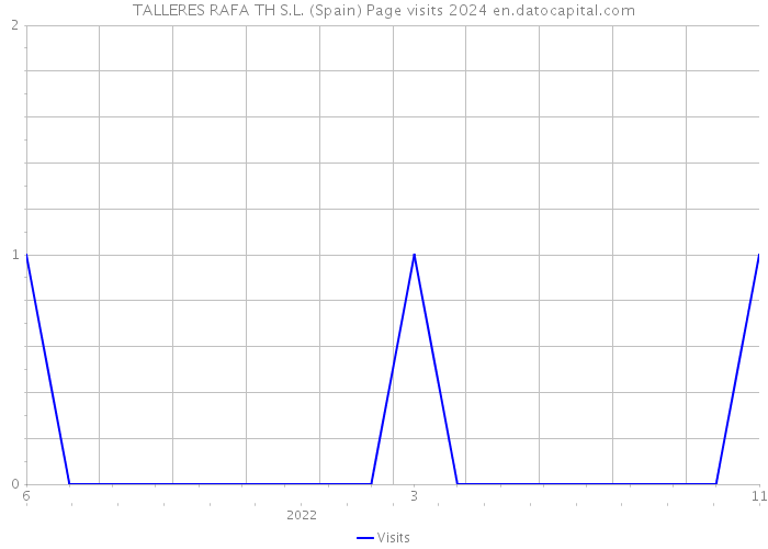 TALLERES RAFA TH S.L. (Spain) Page visits 2024 