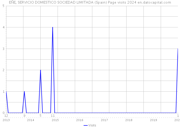 EÑE, SERVICIO DOMESTICO SOCIEDAD LIMITADA (Spain) Page visits 2024 