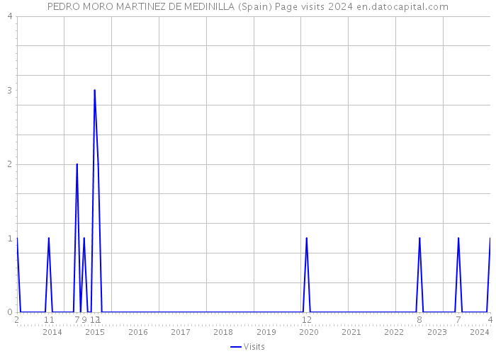 PEDRO MORO MARTINEZ DE MEDINILLA (Spain) Page visits 2024 