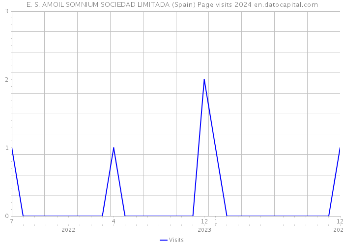 E. S. AMOIL SOMNIUM SOCIEDAD LIMITADA (Spain) Page visits 2024 