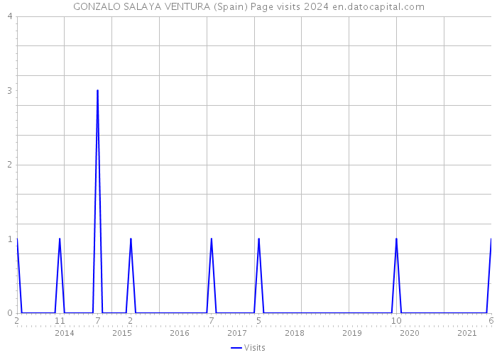 GONZALO SALAYA VENTURA (Spain) Page visits 2024 