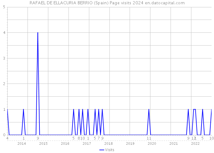 RAFAEL DE ELLACURIA BERRIO (Spain) Page visits 2024 