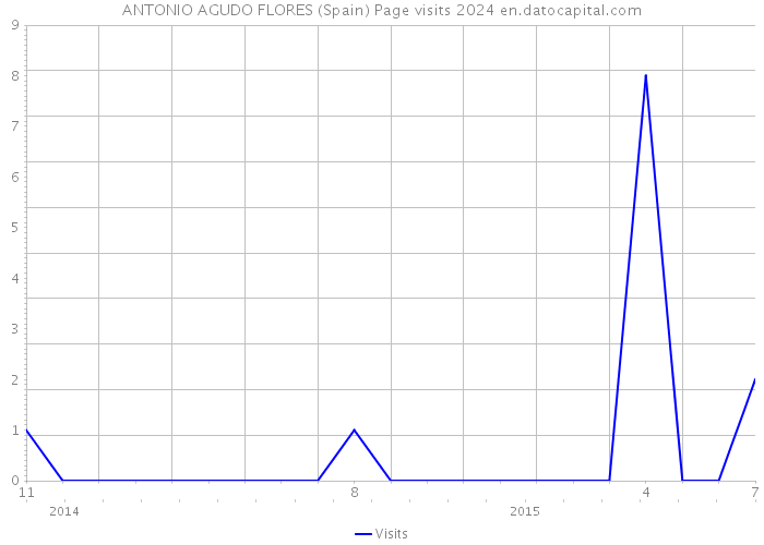 ANTONIO AGUDO FLORES (Spain) Page visits 2024 