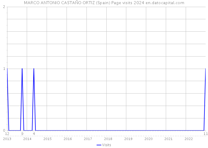 MARCO ANTONIO CASTAÑO ORTIZ (Spain) Page visits 2024 