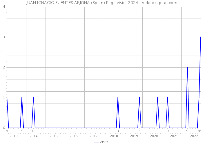 JUAN IGNACIO FUENTES ARJONA (Spain) Page visits 2024 