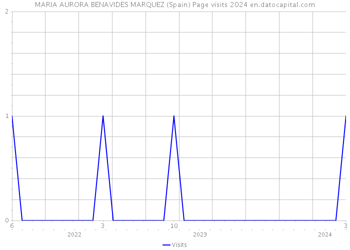 MARIA AURORA BENAVIDES MARQUEZ (Spain) Page visits 2024 