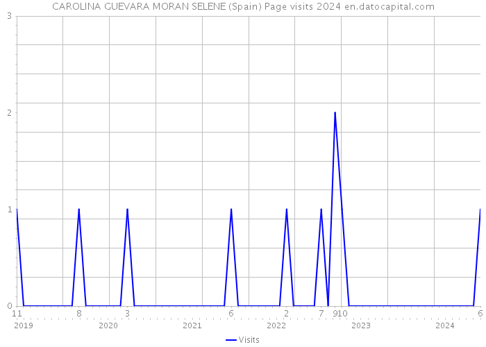 CAROLINA GUEVARA MORAN SELENE (Spain) Page visits 2024 