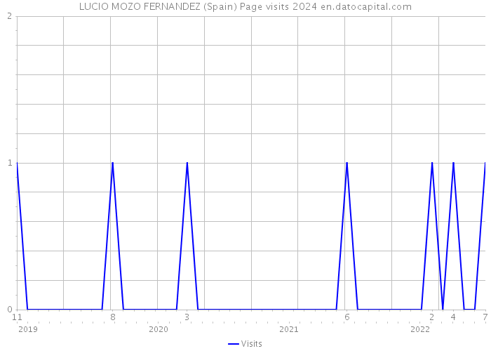 LUCIO MOZO FERNANDEZ (Spain) Page visits 2024 