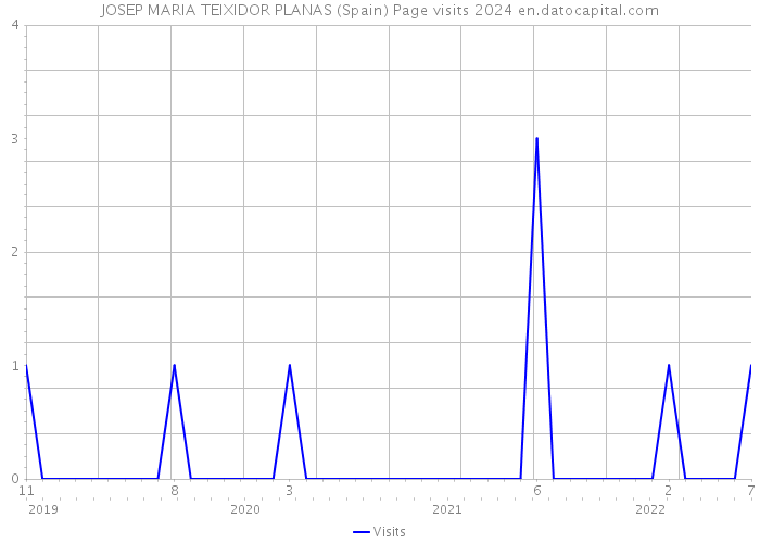 JOSEP MARIA TEIXIDOR PLANAS (Spain) Page visits 2024 