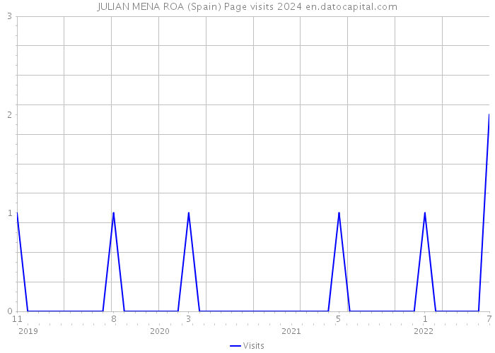 JULIAN MENA ROA (Spain) Page visits 2024 