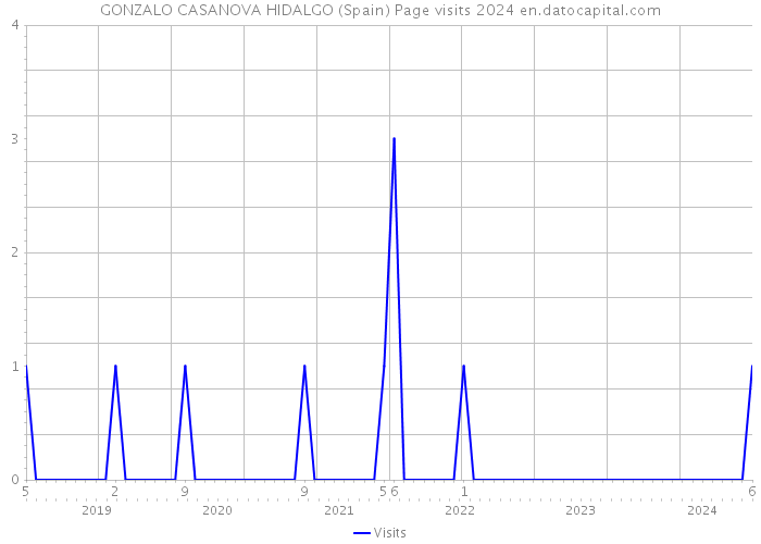 GONZALO CASANOVA HIDALGO (Spain) Page visits 2024 