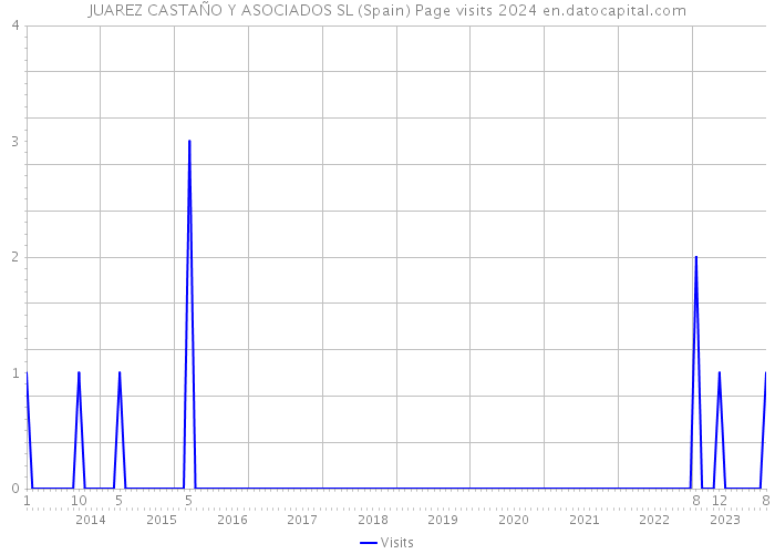 JUAREZ CASTAÑO Y ASOCIADOS SL (Spain) Page visits 2024 