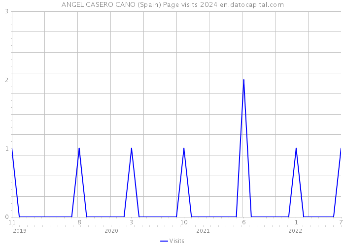 ANGEL CASERO CANO (Spain) Page visits 2024 