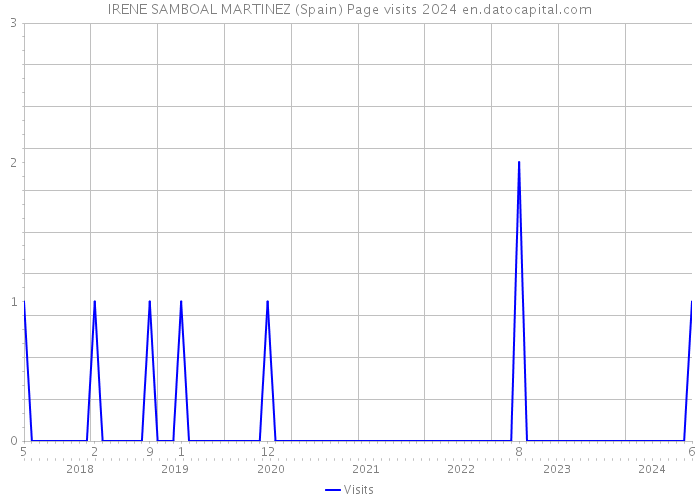 IRENE SAMBOAL MARTINEZ (Spain) Page visits 2024 