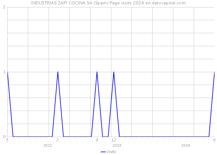 INDUSTRIAS ZAPI COCINA SA (Spain) Page visits 2024 