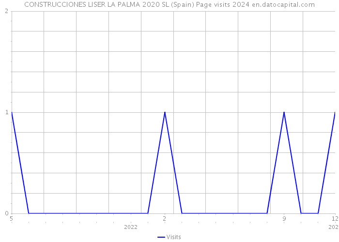 CONSTRUCCIONES LISER LA PALMA 2020 SL (Spain) Page visits 2024 