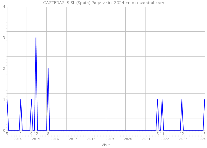 CASTERAS-5 SL (Spain) Page visits 2024 