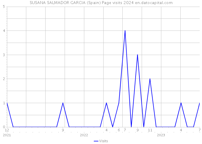 SUSANA SALMADOR GARCIA (Spain) Page visits 2024 
