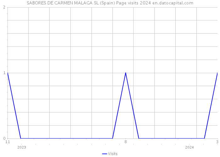 SABORES DE CARMEN MALAGA SL (Spain) Page visits 2024 
