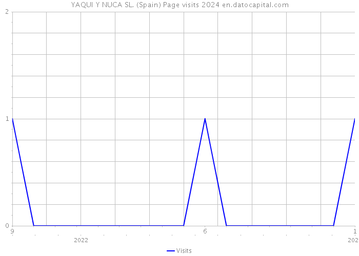 YAQUI Y NUCA SL. (Spain) Page visits 2024 