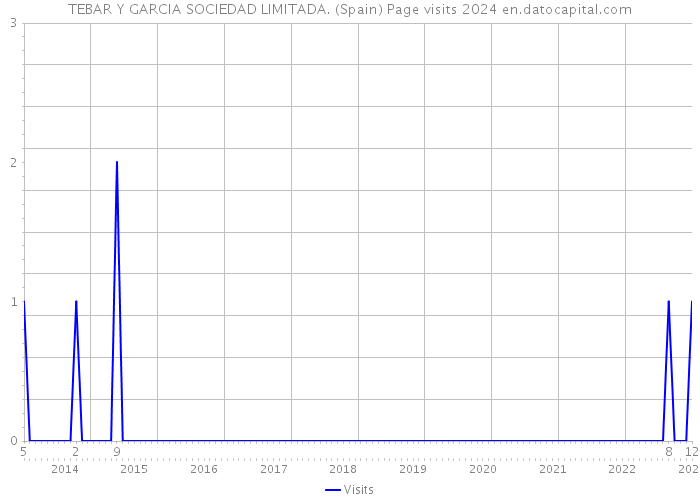 TEBAR Y GARCIA SOCIEDAD LIMITADA. (Spain) Page visits 2024 