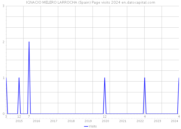 IGNACIO MELERO LARROCHA (Spain) Page visits 2024 